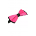 Vlinderstrik roze zwart